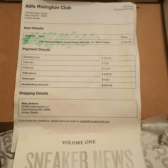 Alife Reebok Court Pump Felt - Picture 4 of 4